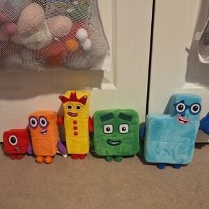 hand2mind Numberblocks 1 - 5 Plush Figure Toys 12 Songs From Number 5